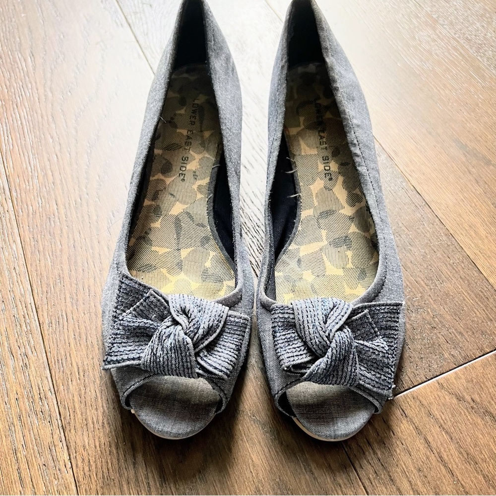 Lower East Side Chambray Denim Blue Shoes size 7